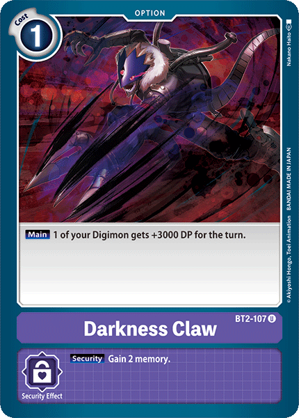 BT02-107 U Darkness Claw