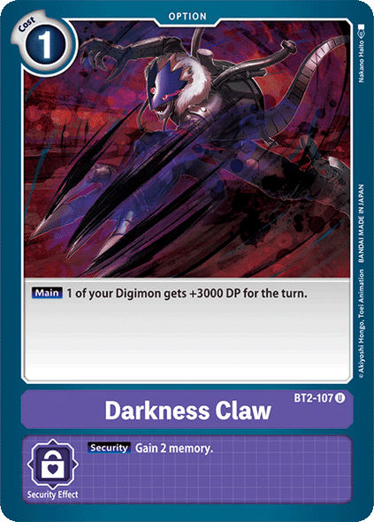 BT02-107 U Darkness Claw