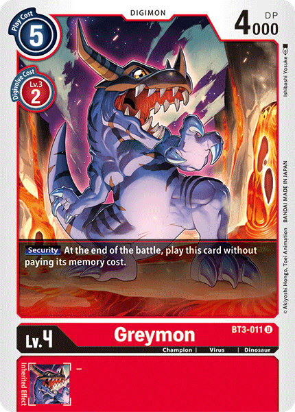 BT03-011 U Greymon - BT3-011