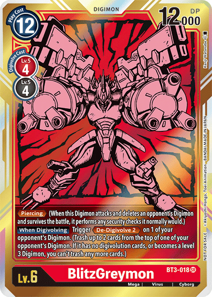 BT03-018 SR BlitzGreymon (Box Topper)