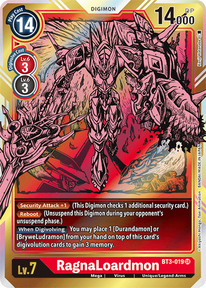 BT03-019 SR RagnaLoardmon (Alternate Art)
