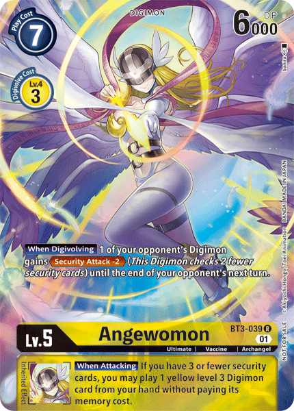 BT03-039 R Angewomon (1-Year Anniversary Box Topper Reprint)