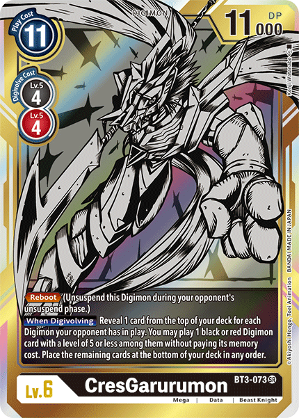 BT03-073 SR CresGarurumon (Alternate Art)