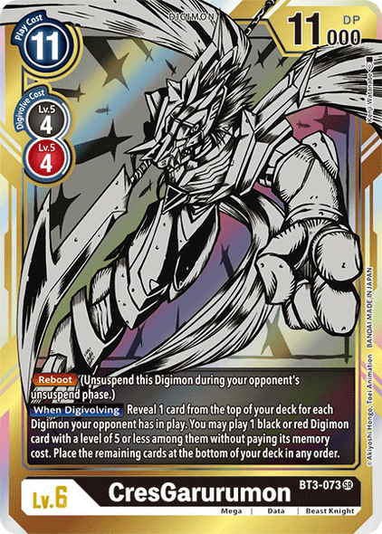 BT03-073 SR CresGarurumon (Alternate Art)