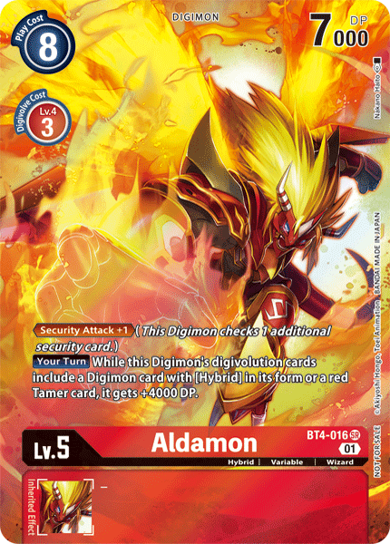 BT04-016 SR Aldamon (1-Year Anniversary Box Topper Reprint)