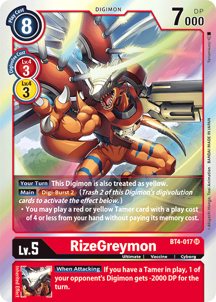 BT04-017 SR RizeGreymon