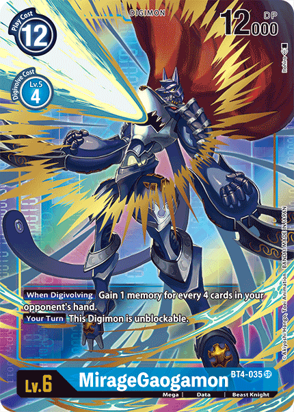 BT04-035 SR MirageGaogamon (Alternate Art)