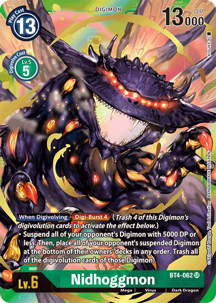 BT04-062 SR Nidhoggmon (Alternate Art)