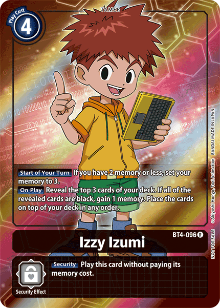 BT4-096 R Izzy Izumi (Box Topper)