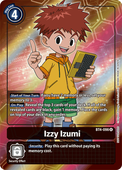BT04-096 R Izzy Izumi (Box Topper)