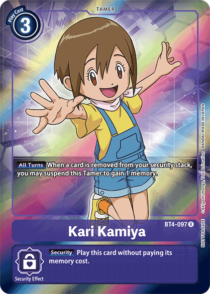 BT04-097 R Kari Kamiya (Box Topper)