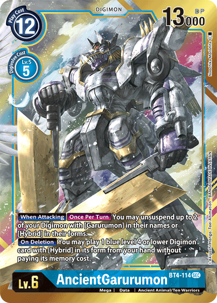 BT04-114 SEC AncientGarurumon (Alternate Art)