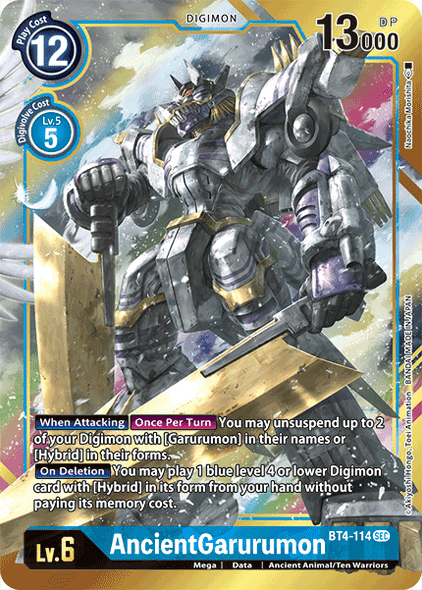 BT04-114 SEC AncientGarurumon (Alternate Art)