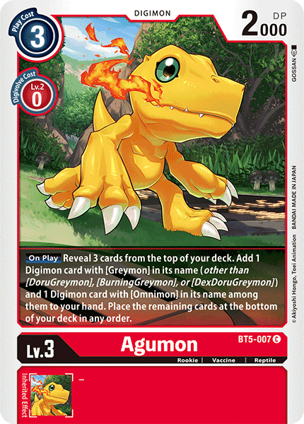 BT05-007 C, Agumon