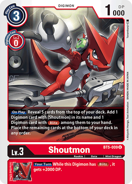 BT05-009 U, Shoutmon