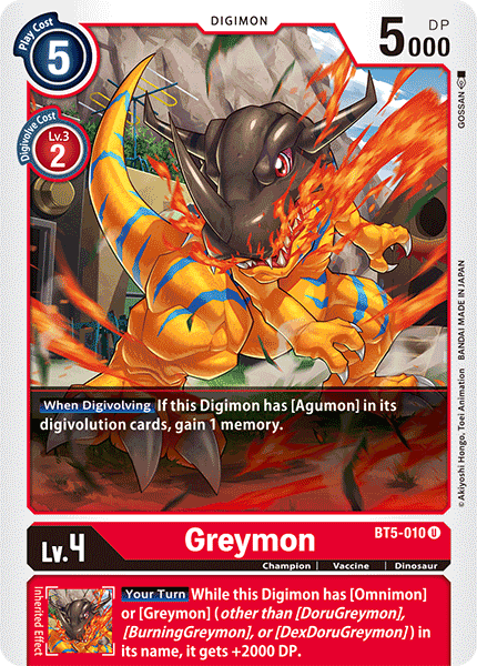 BT05-010 U, Greymon