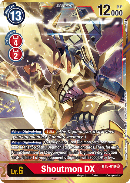 BT05-019 SR, Shoutmon DX (Alternate Art)