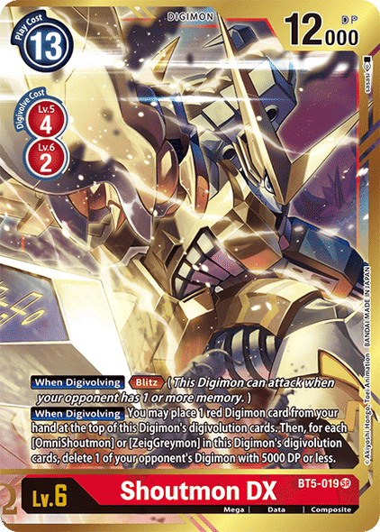 BT05-019 SR, Shoutmon DX (Alternate Art)