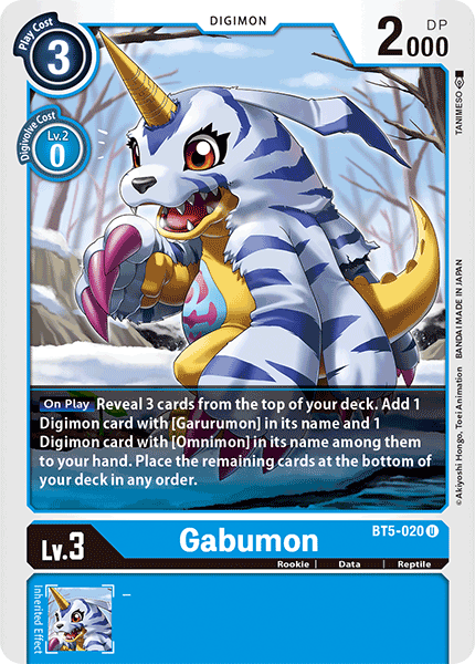 BT05-020 U, Gabumon