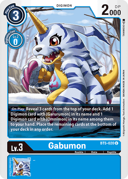 BT05-020 U, Gabumon