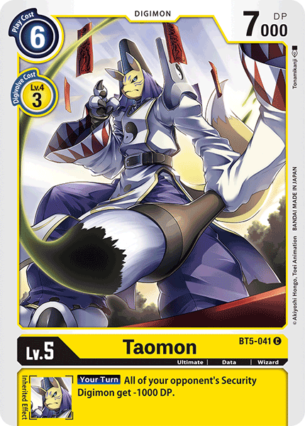 BT05-041 C, Taomon Kai of Cards BT05-041 C, Taomon Kai of Cards