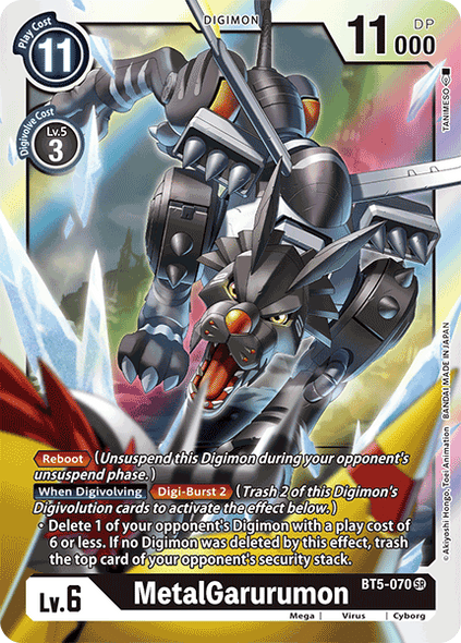 BT05-070 SR, MetalGarurumon - BT5-070