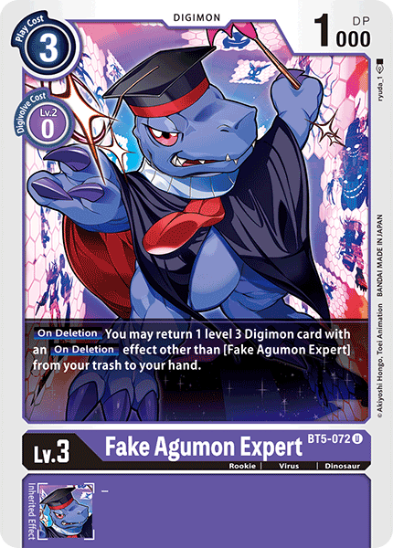 BT05-072 U, Fake Agumon Expert