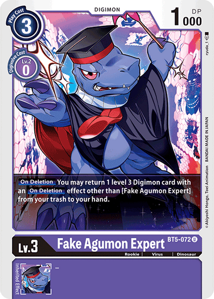 BT05-072 U, Fake Agumon Expert