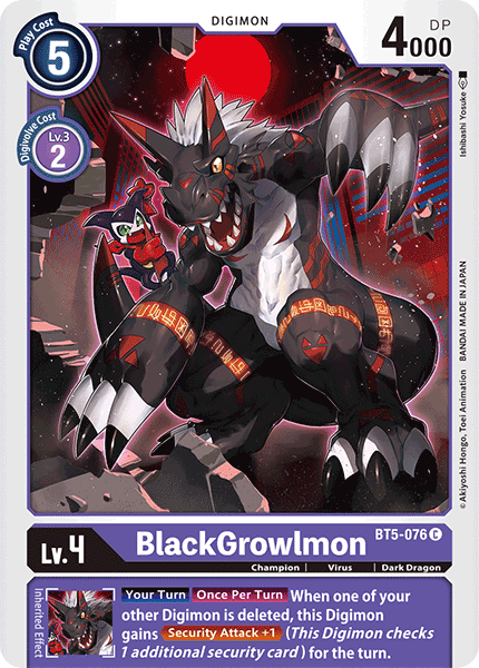 BT05-076 C, BlackGrowlmon