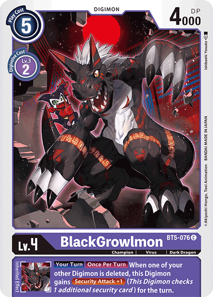 BT05-076 C, BlackGrowlmon