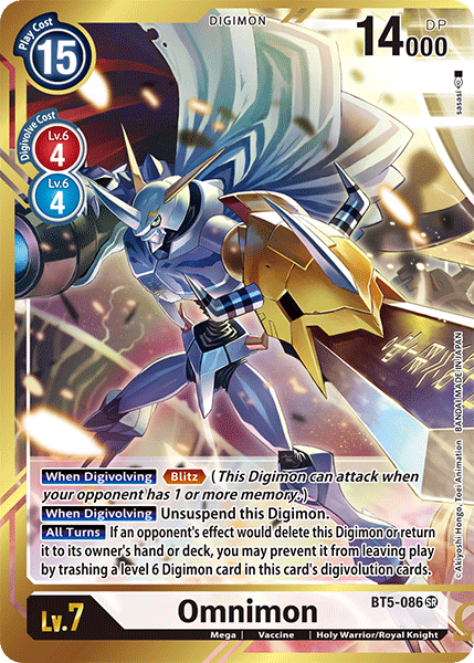 BT05-086 SR, Omnimon (Alternate Art - Sasasi)