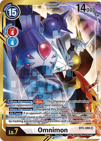 BT05-086 SR, Omnimon (Alternate Art - Nakano Haito)