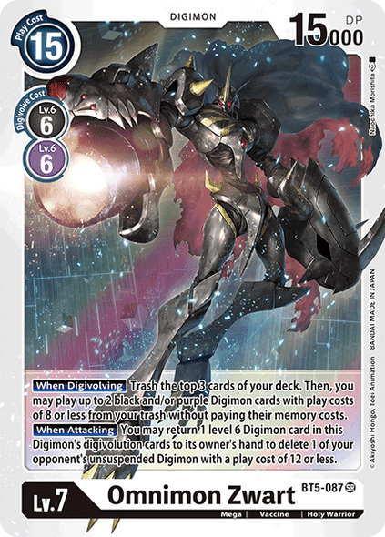 BT05-087 SR, Omnimon Zwart