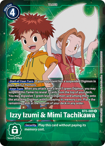 BT5-089 R, Izzy Izumi & Mimi Tachikawa (Box Topper)