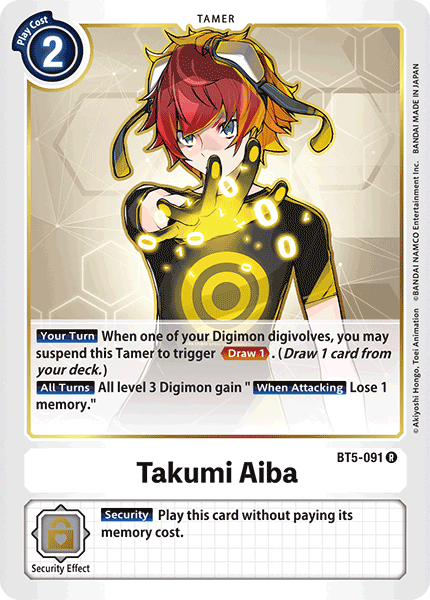 BT05-091 R, Takumi Aiba