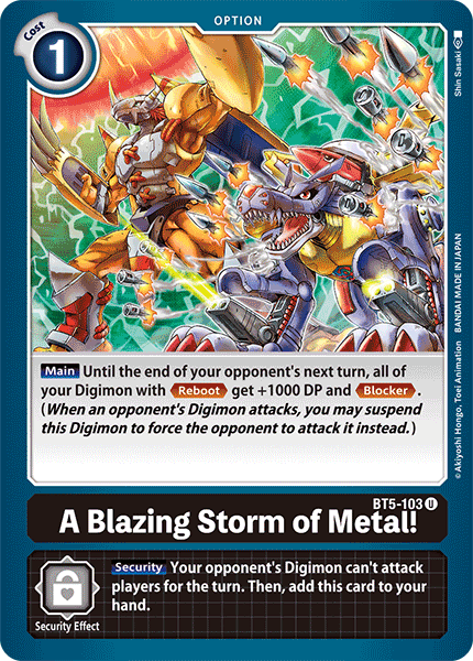 BT5-103 U, A Blazing Storm of Metal!