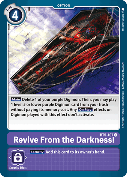 BT05-107 U, Revive From the Darkness!