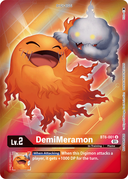 BT06-001 U, DemiMeramon (Box Topper)