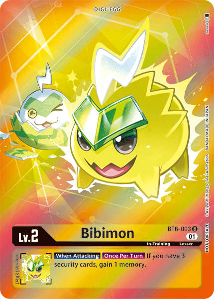 BT6-003 U, Bibimon (Box Topper)