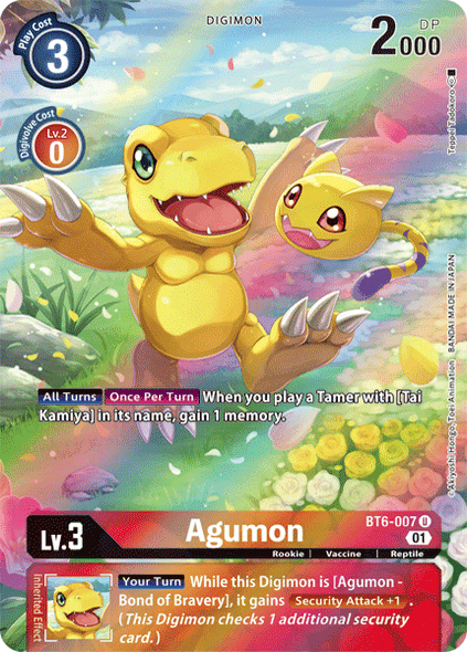 BT06-007 U, Agumon (Alternate Art)