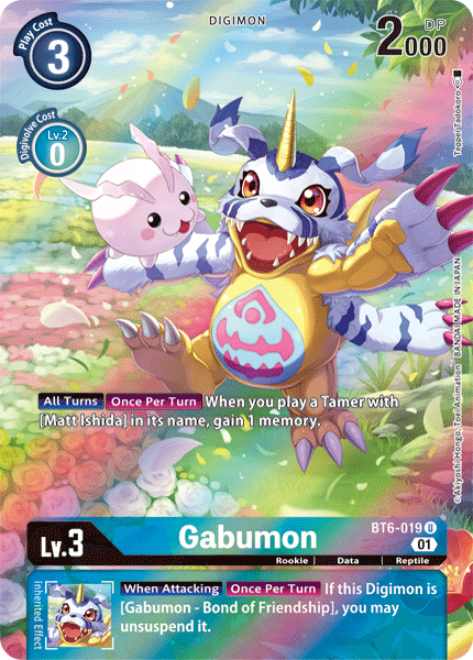 BT06-019 U, Gabumon (Alternate Art)