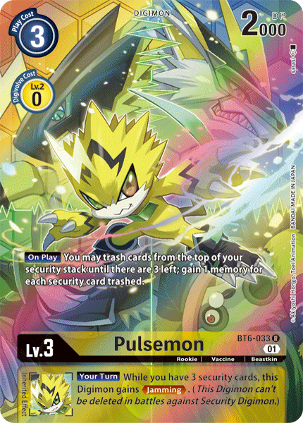 BT06-033 R, Pulsemon (Alternate Art)