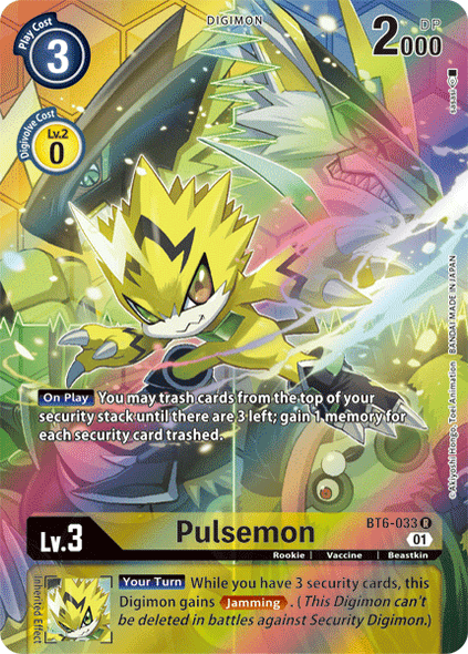 BT06-033 R, Pulsemon (Alternate Art)
