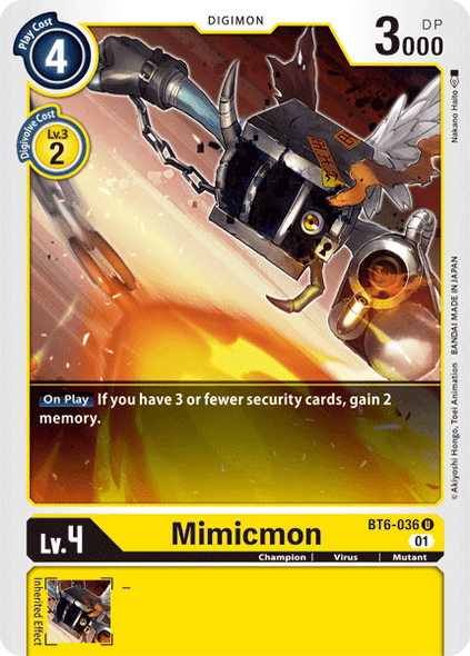 BT06-036 U, Mimicmon