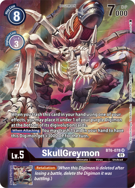 BT06-078 SR, SkullGreymon (Alternate Art)