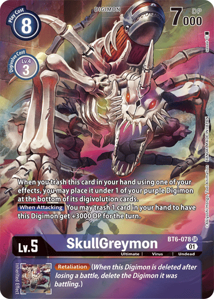 BT06-078 SR, SkullGreymon (Alternate Art)