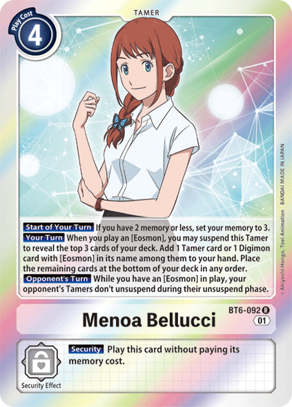 BT06-092 R, Menoa Belluci