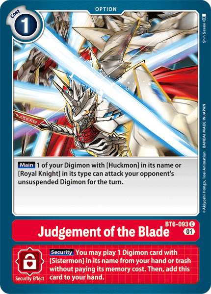 BT06-093 C, Judgement of the Blade