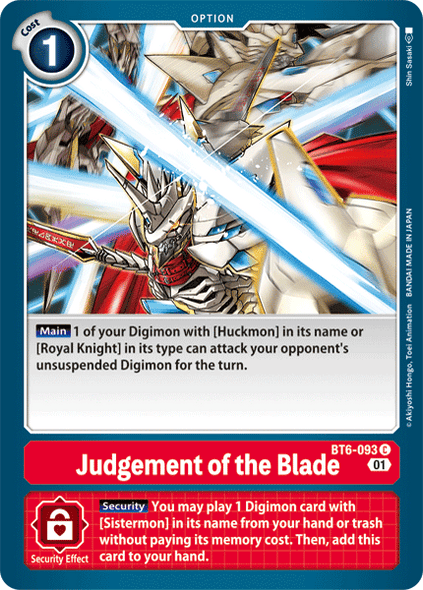 BT06-093 C, Judgement of the Blade