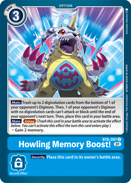 BT06-097 U, Howling Memory Boost!